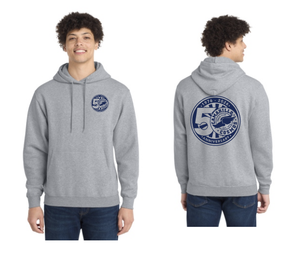 50th Hoodie Adult Gray