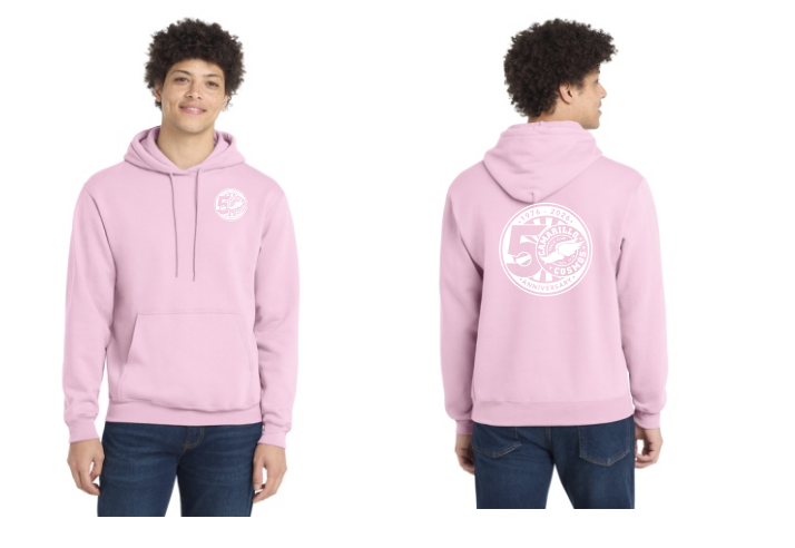 50th Hoodie Adult Pink