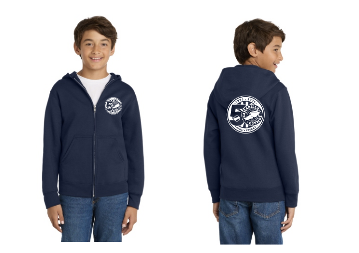 Youth Full-Zip Hooded Sweatshirt