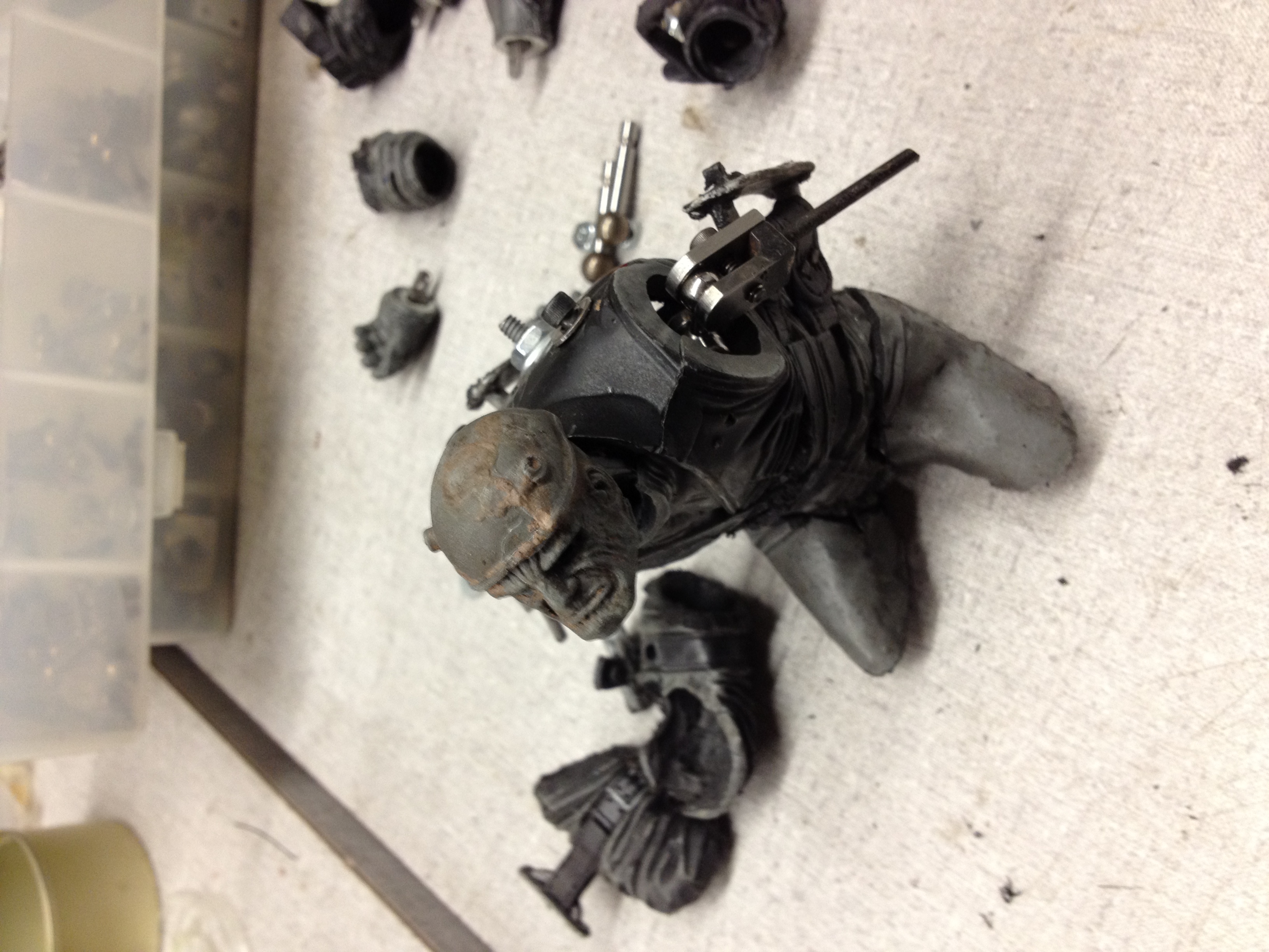 Modified "Marv" toy for stop motion.