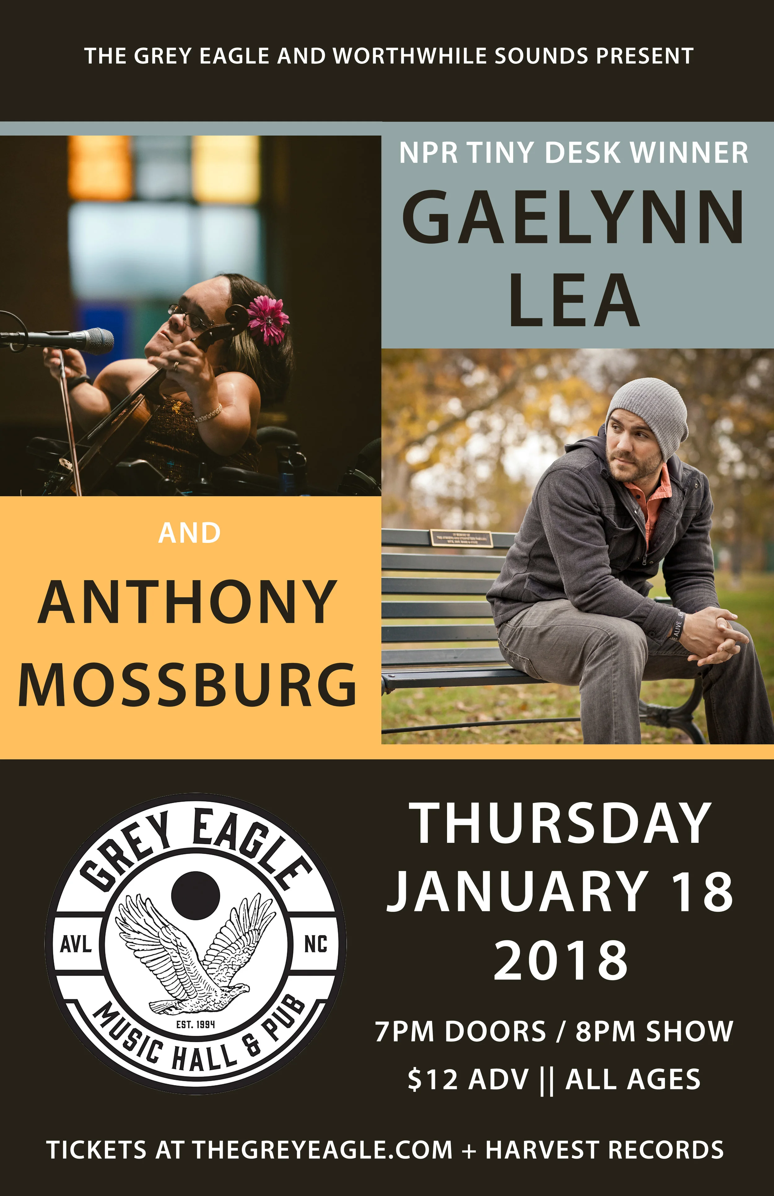 The Grey Eagle with Gaelynn Lea - Asheville, NC