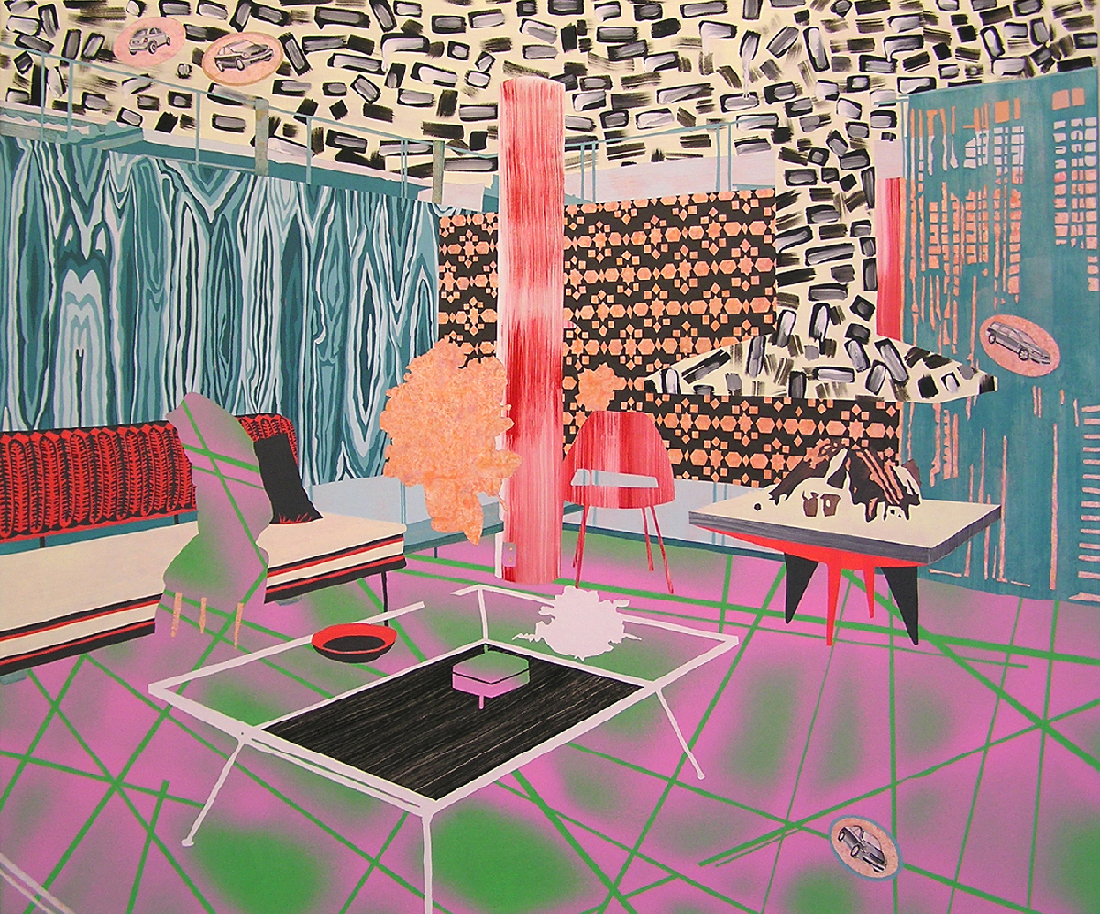 The Modern way with Color Contains Clashes as well as Harmonies #1 Flashe and oil paint on canvas 36x48”, 2009