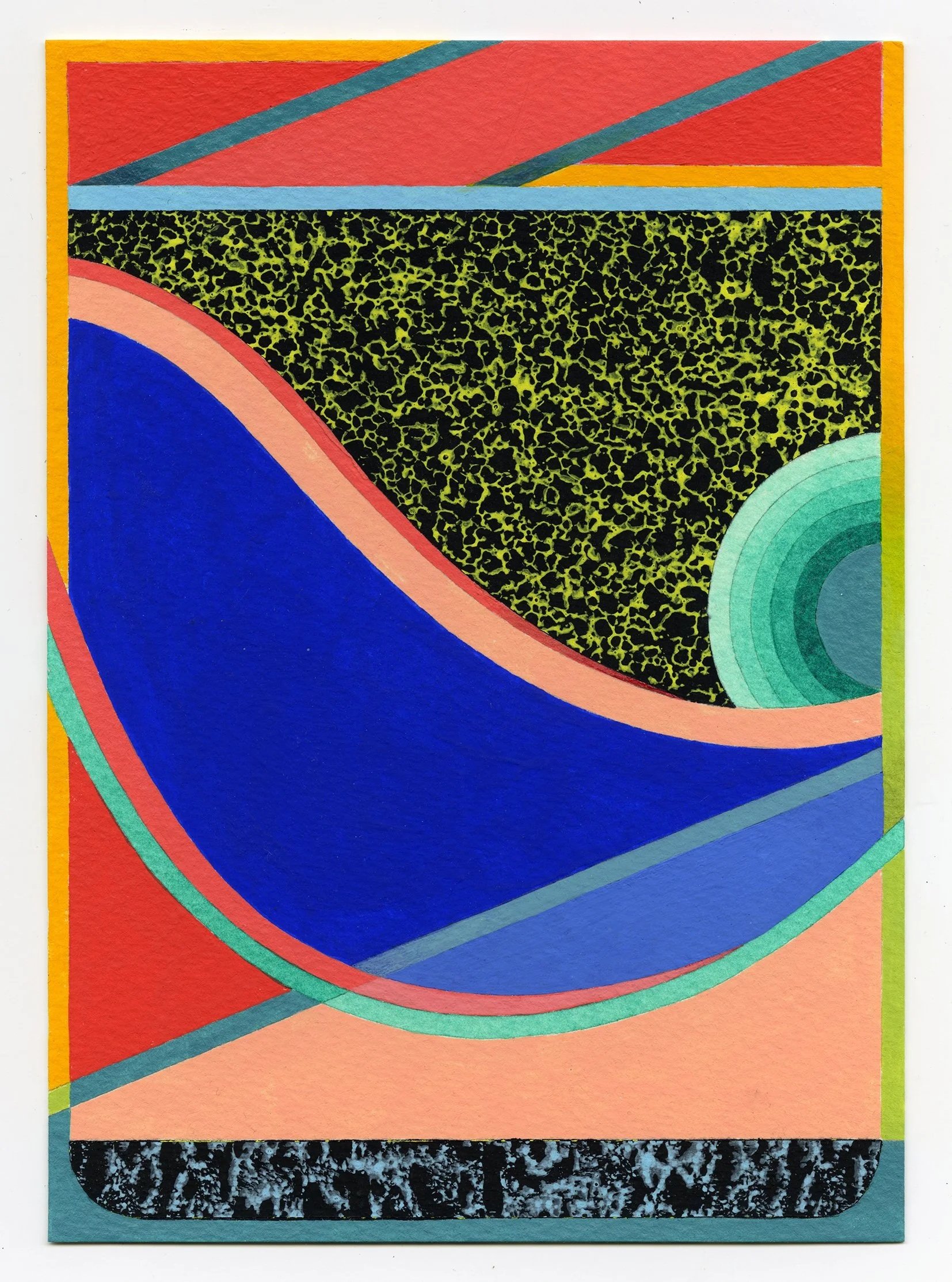 Let’s be Factual in Our Rejoicing, 2026  Acrylic on watercolor paper  7h x 5w in 
