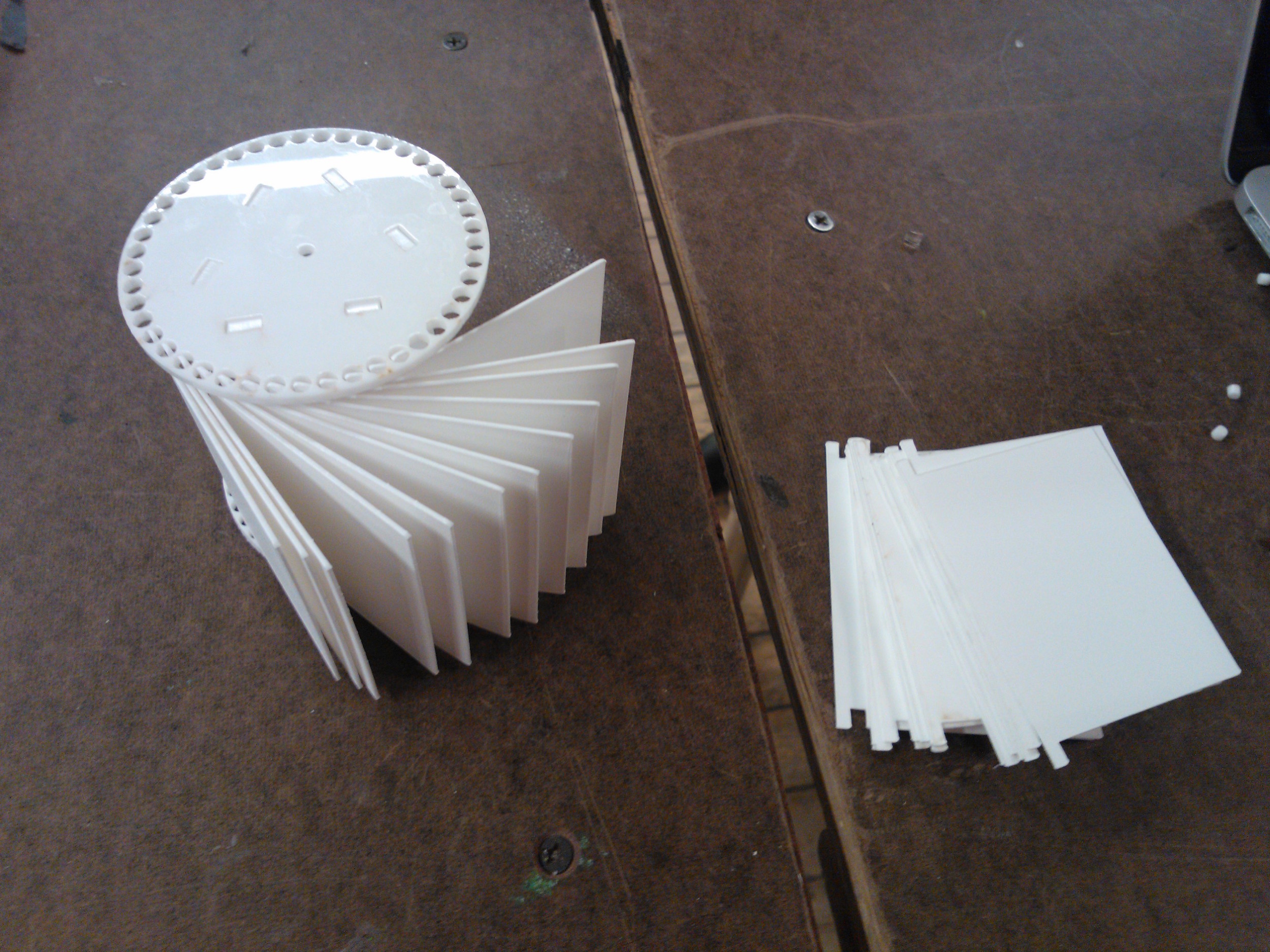 inserting boards into rotating mechanism