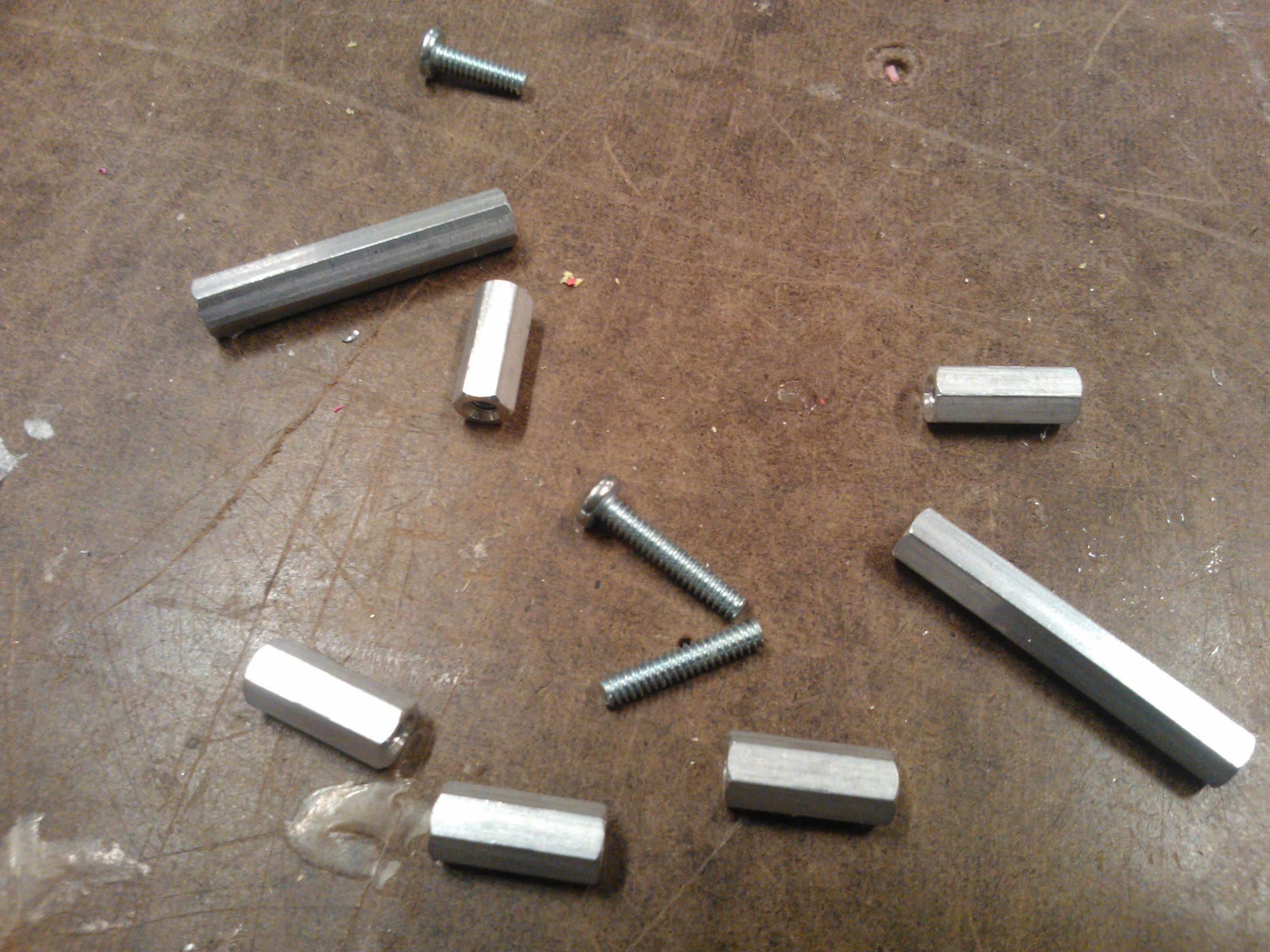 I cut off the top of the screws