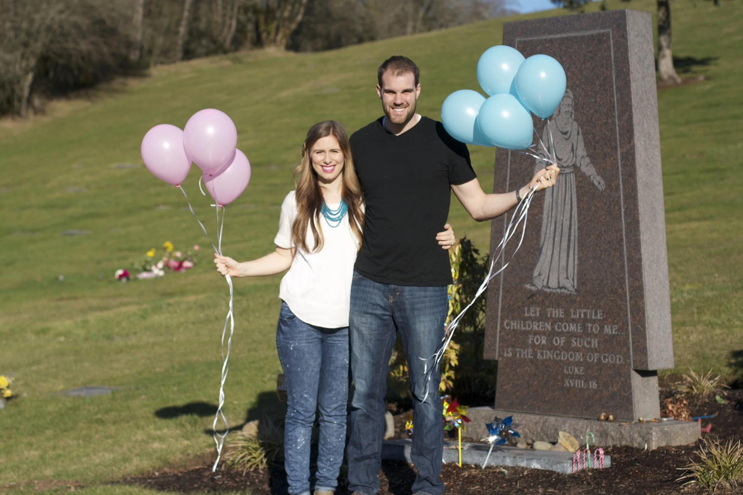 Family photo January 2015--gender reveal for baby #2