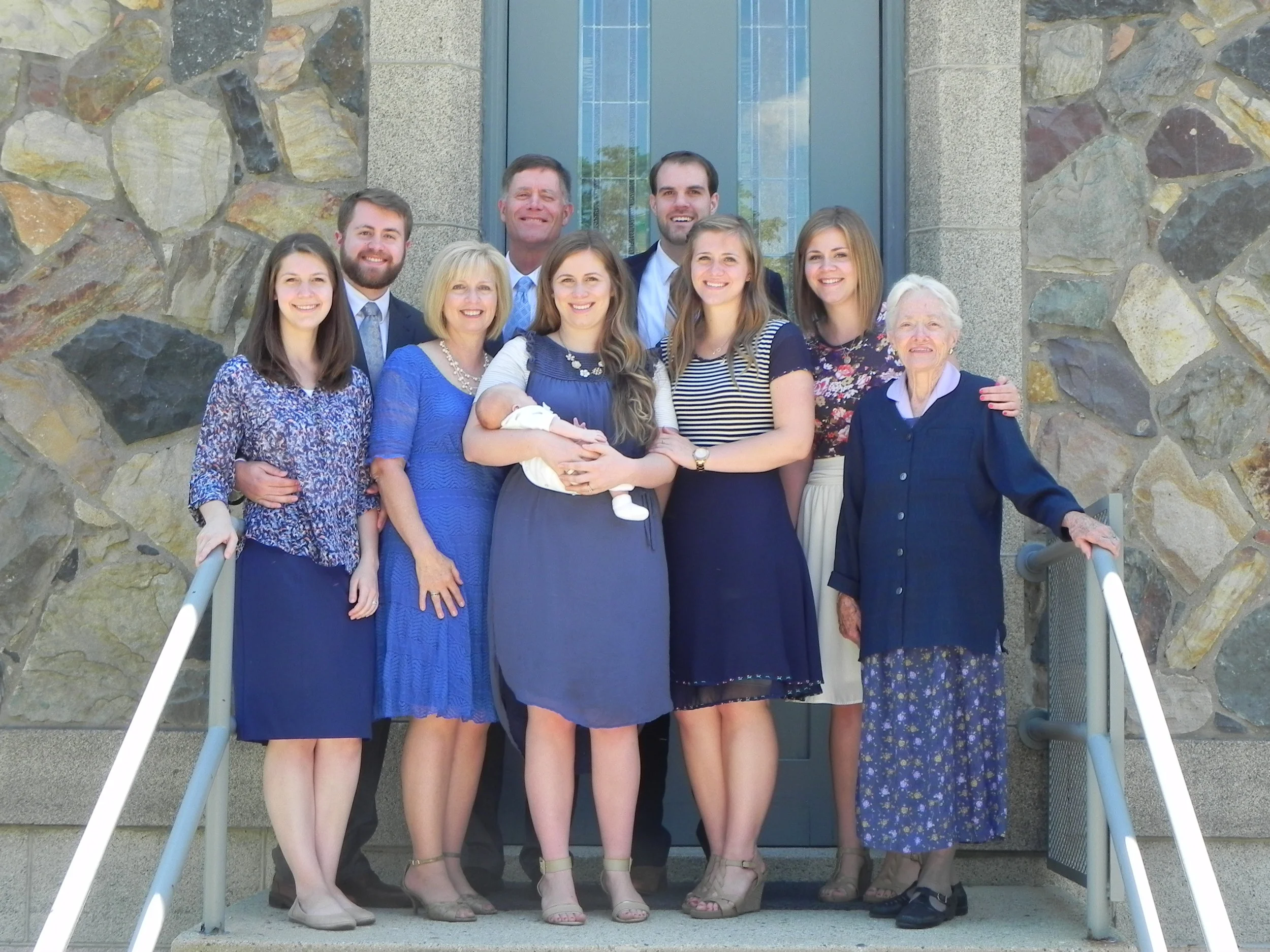 White Fam--Auntie Ellen, Uncle Will, Nana, Papa, Auntie Mils, Auntie Whit and Great Grandma White