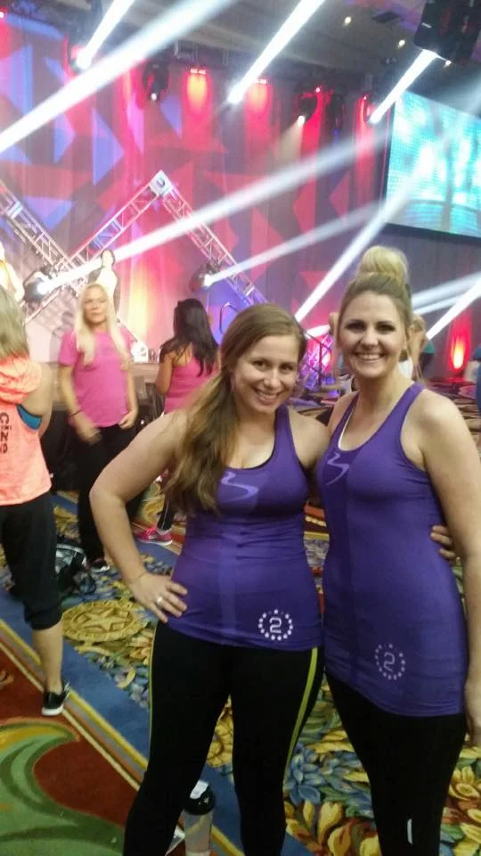 Repping our 2* coaching tanks--Beachbody sends you swag when you reach different goals. Who doesn't love a free shirt?!