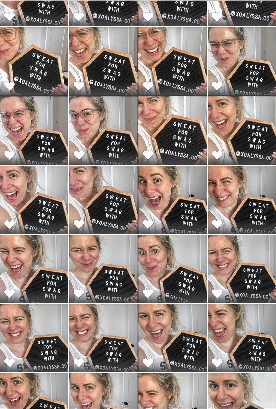 Sweat for Swag with @xoalyssa.co