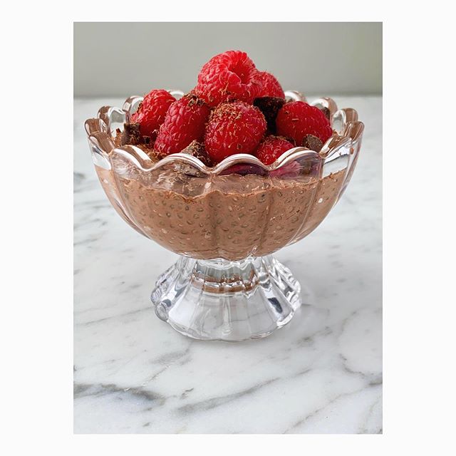 Happy Mother&rsquo;s Day! Treat yourself today because goodness knows you all deserve it! Love you! ❤️ Chocolate Chia Pudding from @downshiftology for breakfast today and it&rsquo;s delish! 
#mothersday #plantpower #vegan #veganchicago #plantbased