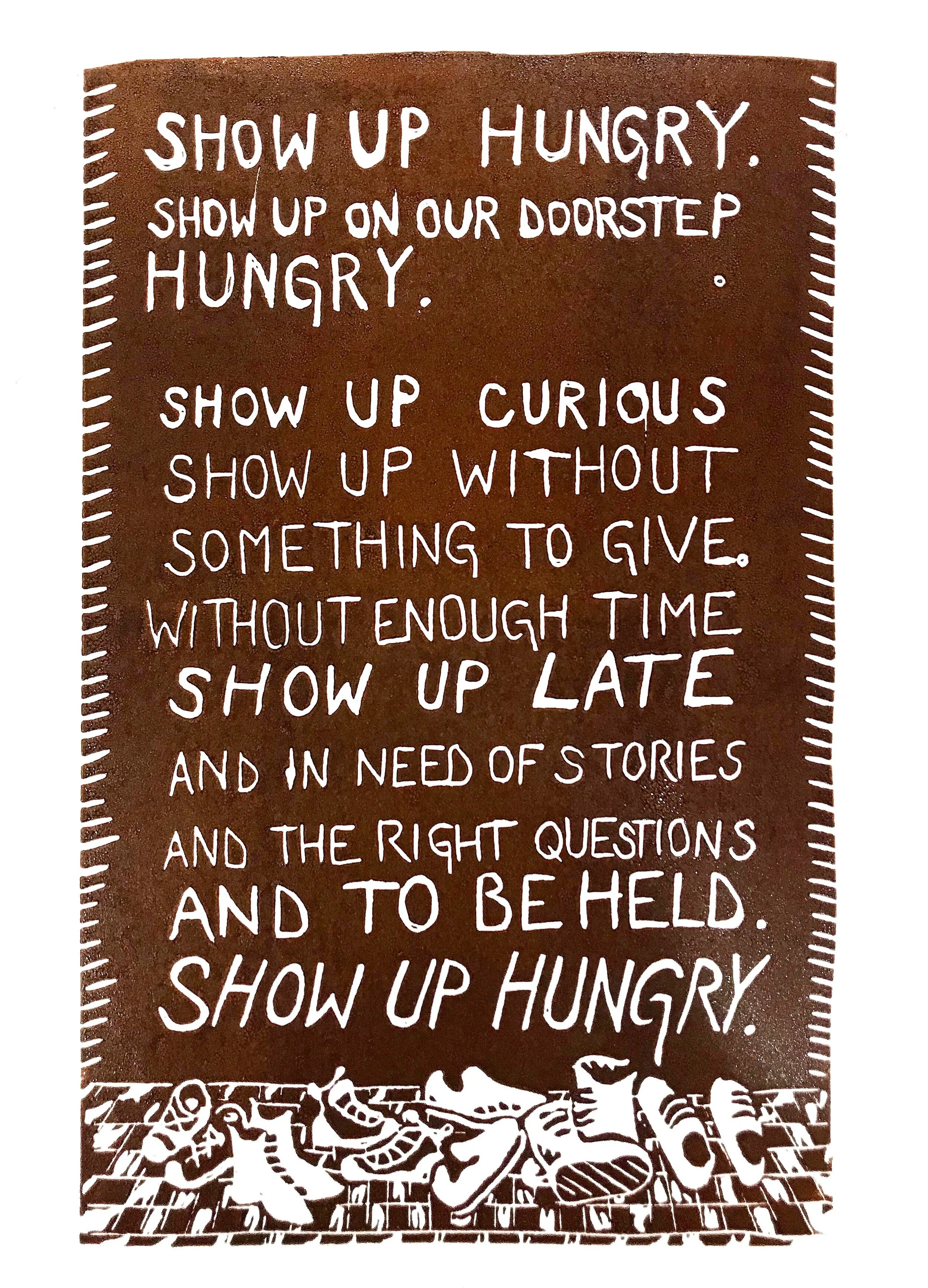 Maggie Nelson Show Up Hungry linocut.jpeg