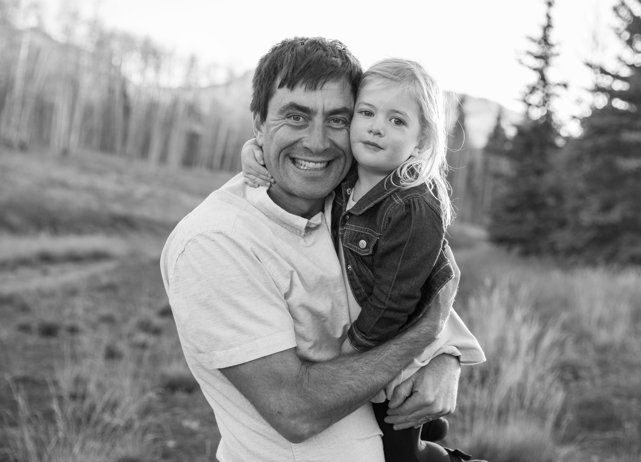 Telluride Family Photography - dad and daughter