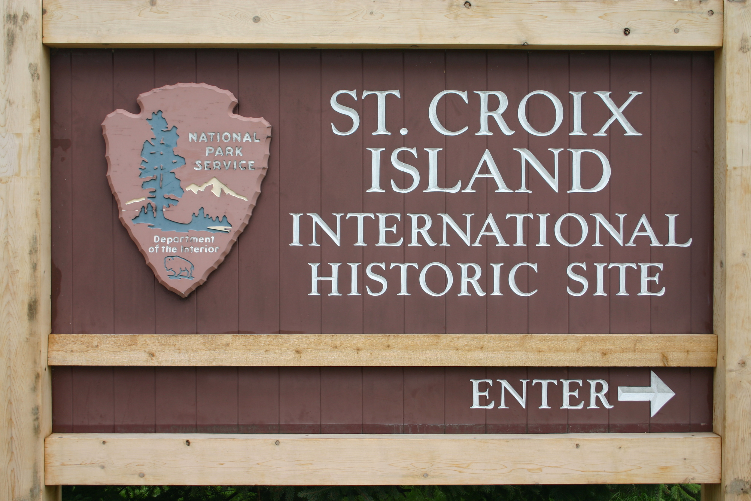 Saint Croix Island International Historic Site south of Calais, Maine