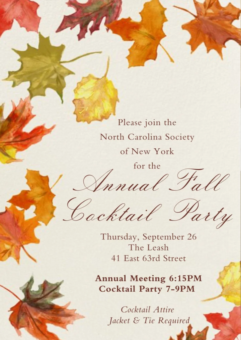 2024 Annual Fall Cocktail Party 