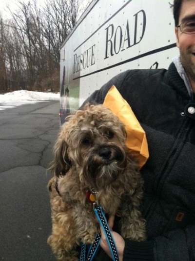 Bear and Eric just minutes off his truck journey. Besties at first sight!