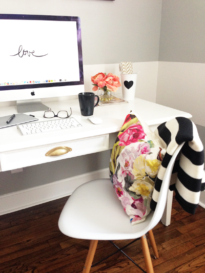 Pop of Floral via Ashley Ella Design