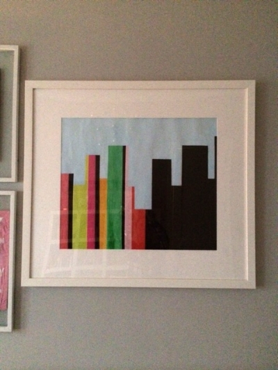 This is actually just a paper mock up print that I inherited from an old colleague's project. I hoarded it for years and vowed to frame it for a nursery if I ever had a girl. So, here it is!