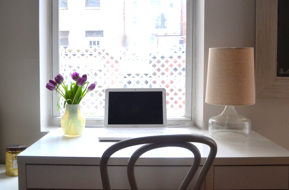 Whenever possible, a desk by the window is always the way to go!
