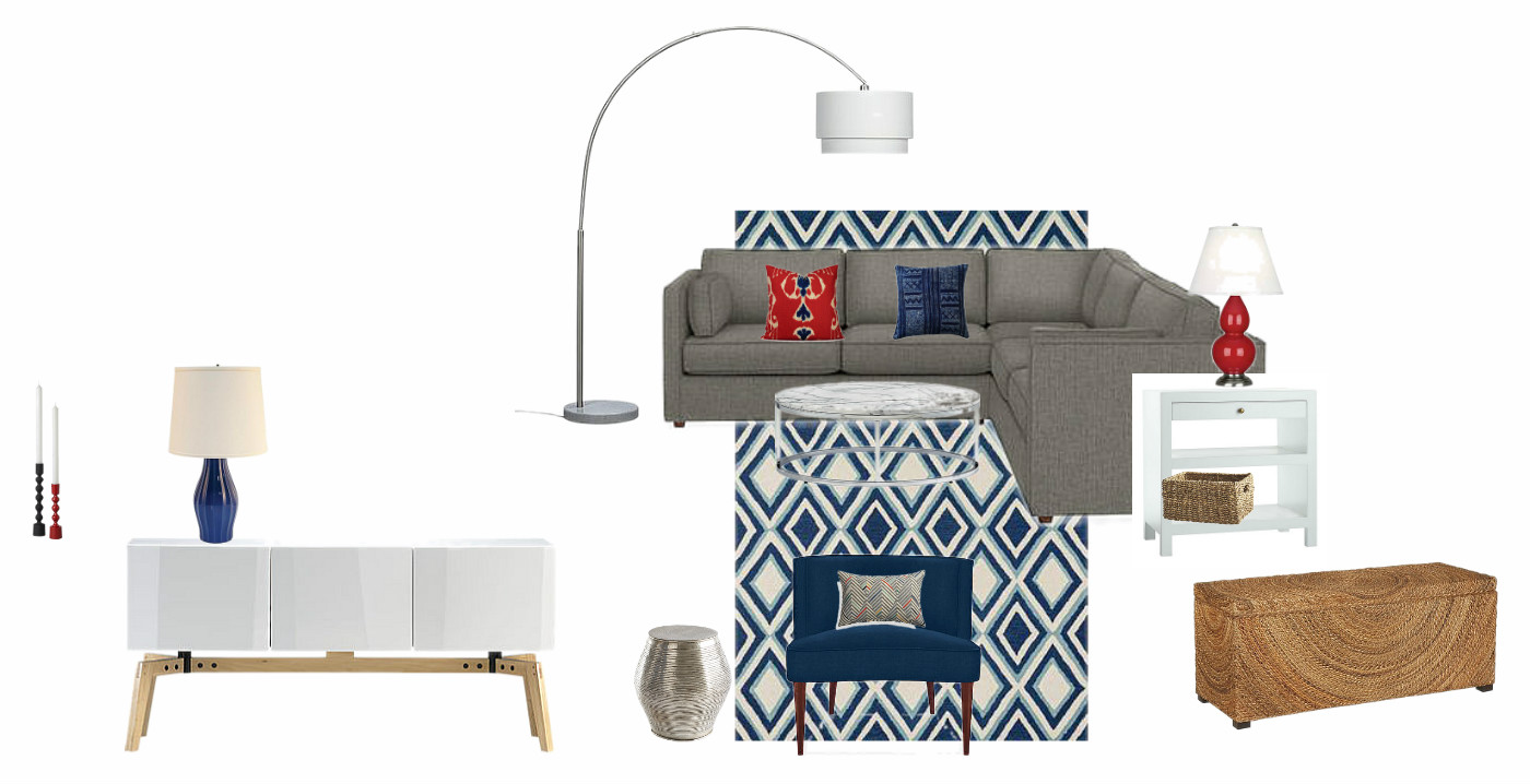 A Friendly and Modern Family Room