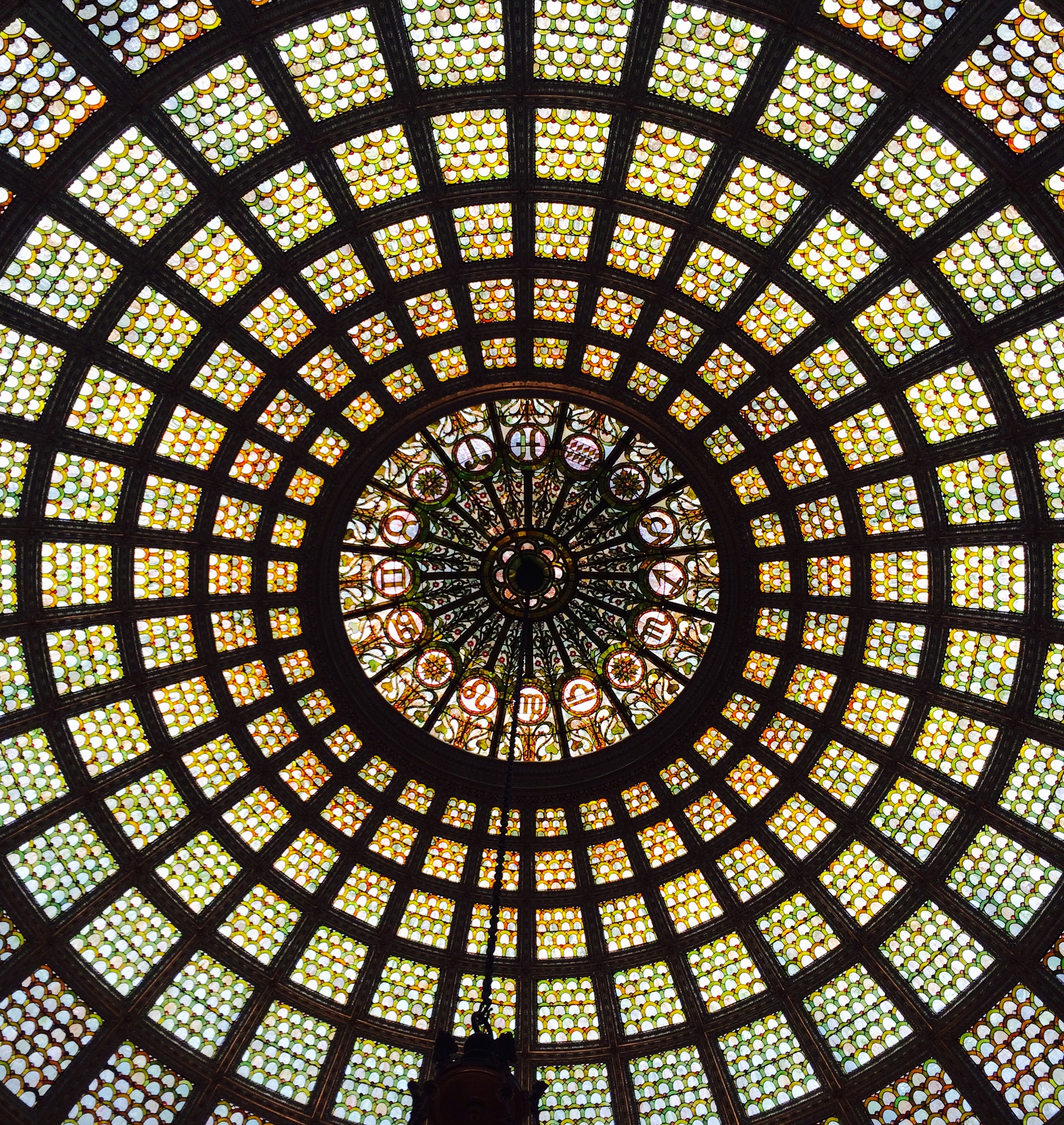 :: another breathtaking dome ceiling at the chicago cultural center ::