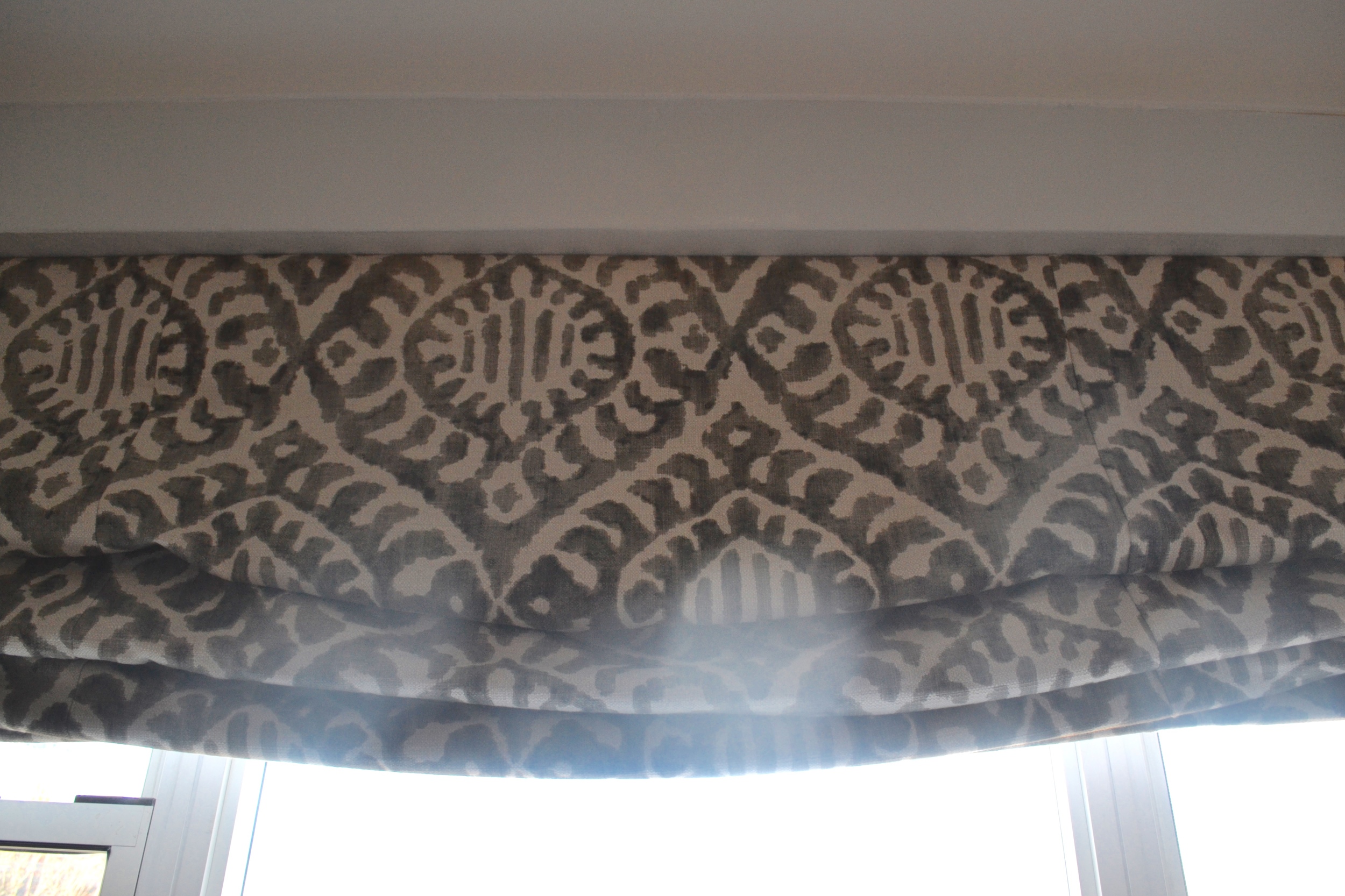 Client Crafty also lived up to her namesake by making these herself! Yes, she made her own roman shades!