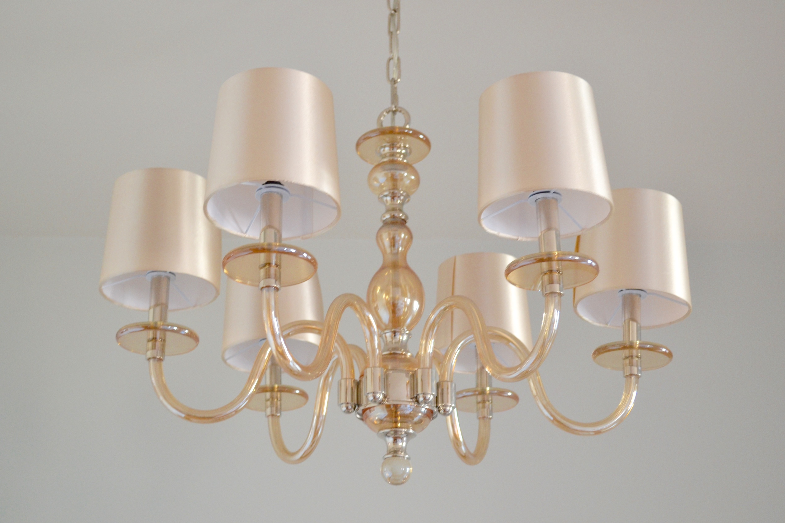 The chandelier (swoon!) was a One Kings Lane find.