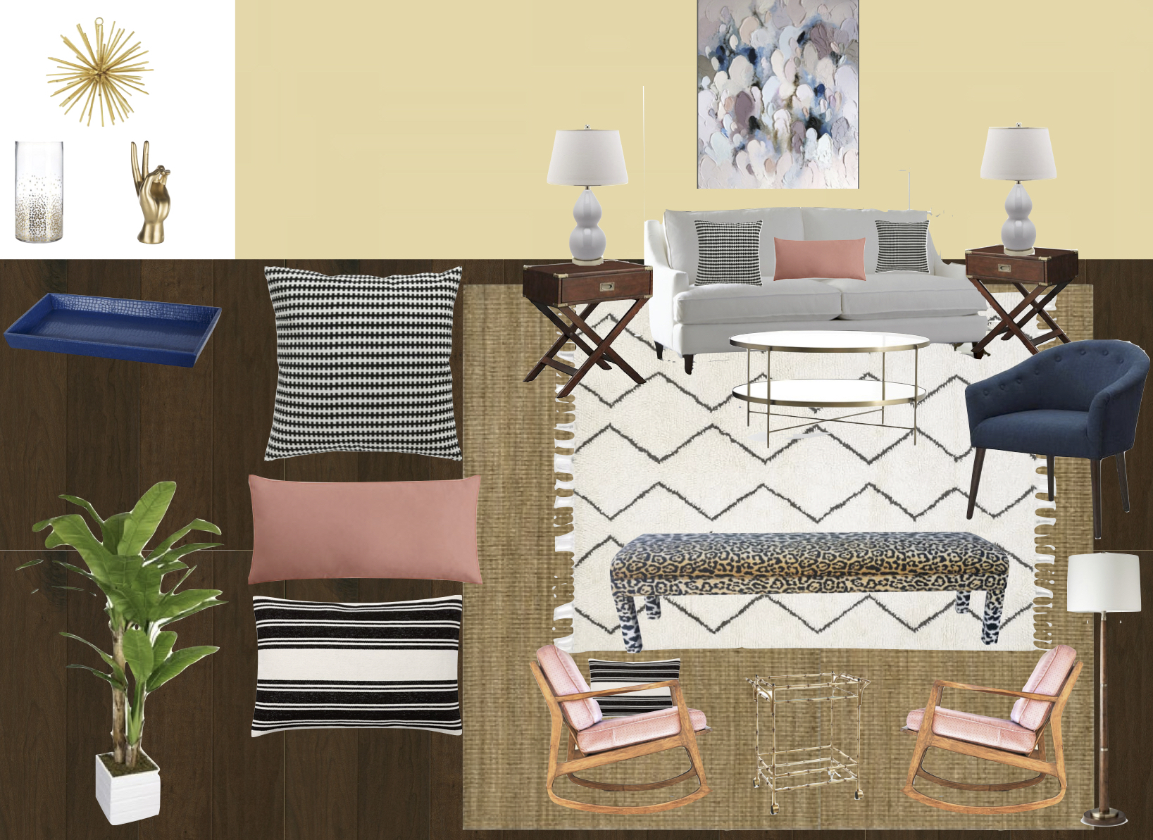 A formal living room in Los Altos, CA