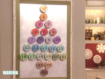 a homemade advent calendar like the one I made for my niece