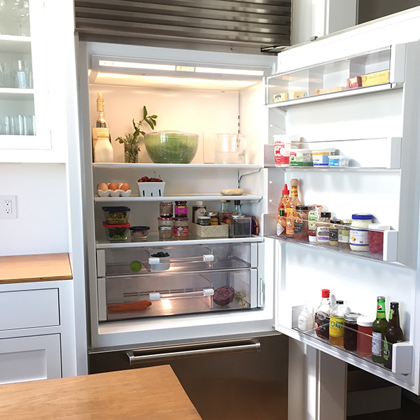 (my fridge after the sort)