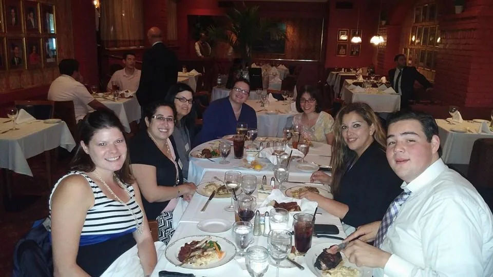 MSBHC members enjoying dinner after "Day on the Hill" 2014