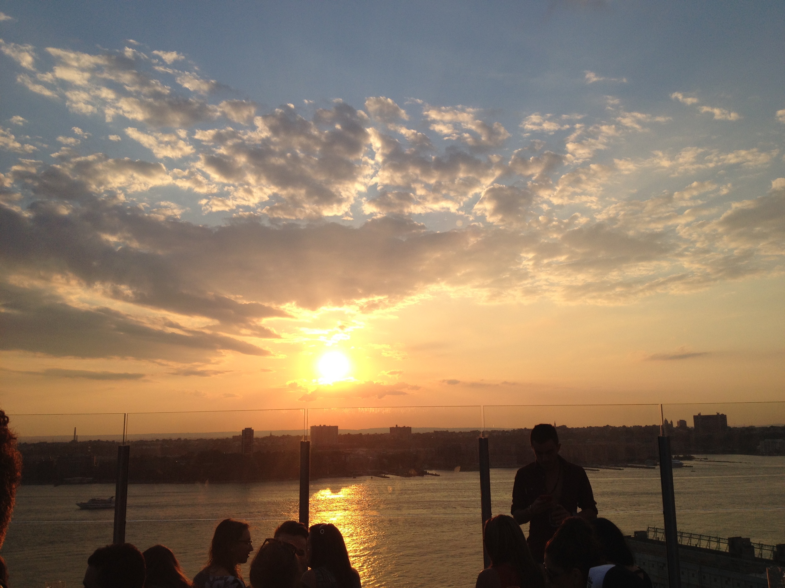 Photo taken a year ago at some terrible Bro Bar, buuuut to be fair I took this on the Hudson, and the sights on my run looked similar.