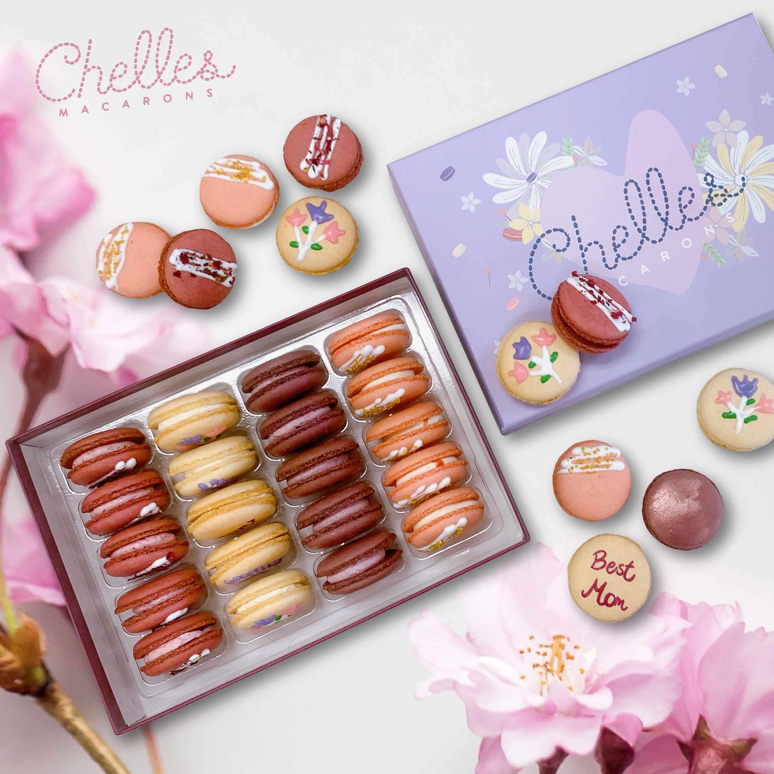 Mother's Day Giftbox - Hand Decorated Macs