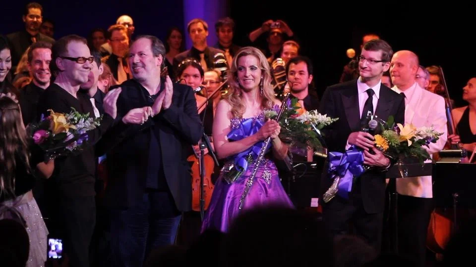 Danny Elfman, Hans Zimmer, Sara Andon and Robert Townson
