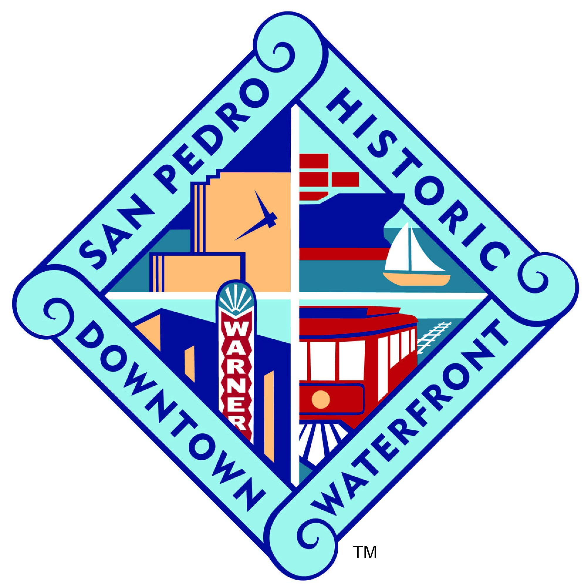 San Pedro Historic Downtown Waterfront logo