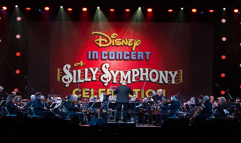 Maestro Fox conducting the World Premiere for Disney's D23 Convention in 2015