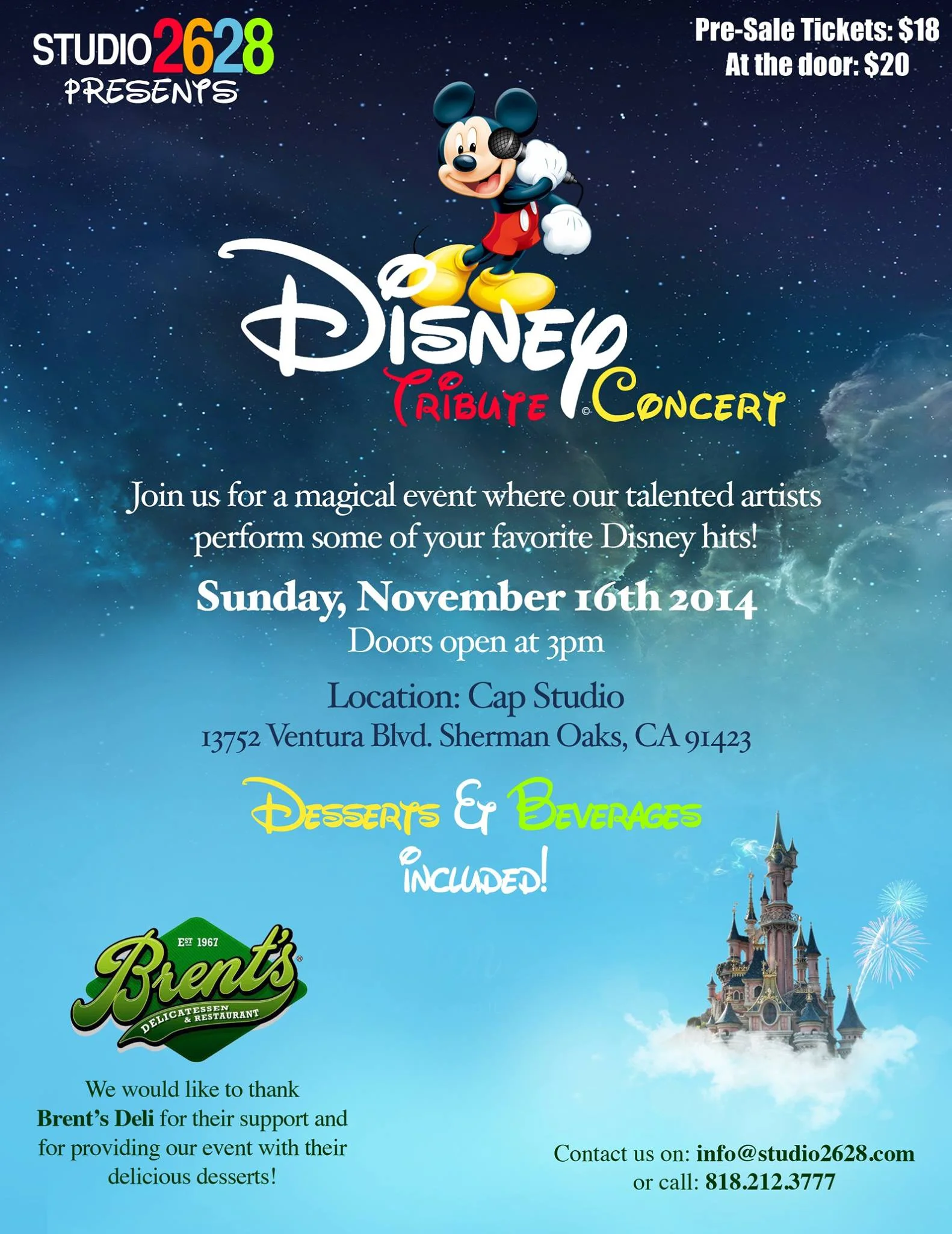 Disney Tribute Concert with Studio2628