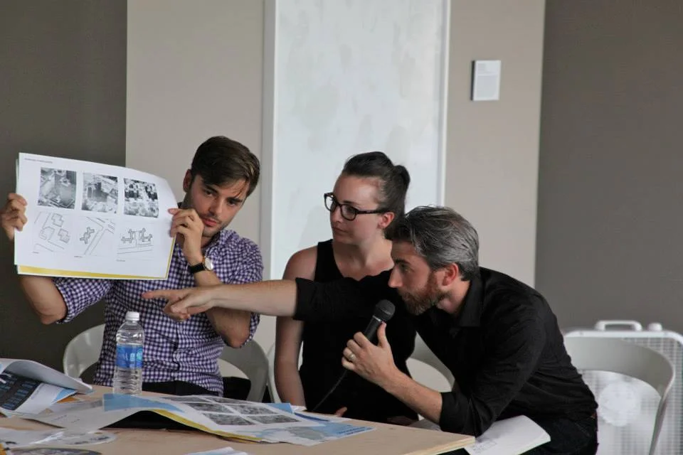 9x18 team presenting at the second public workshop