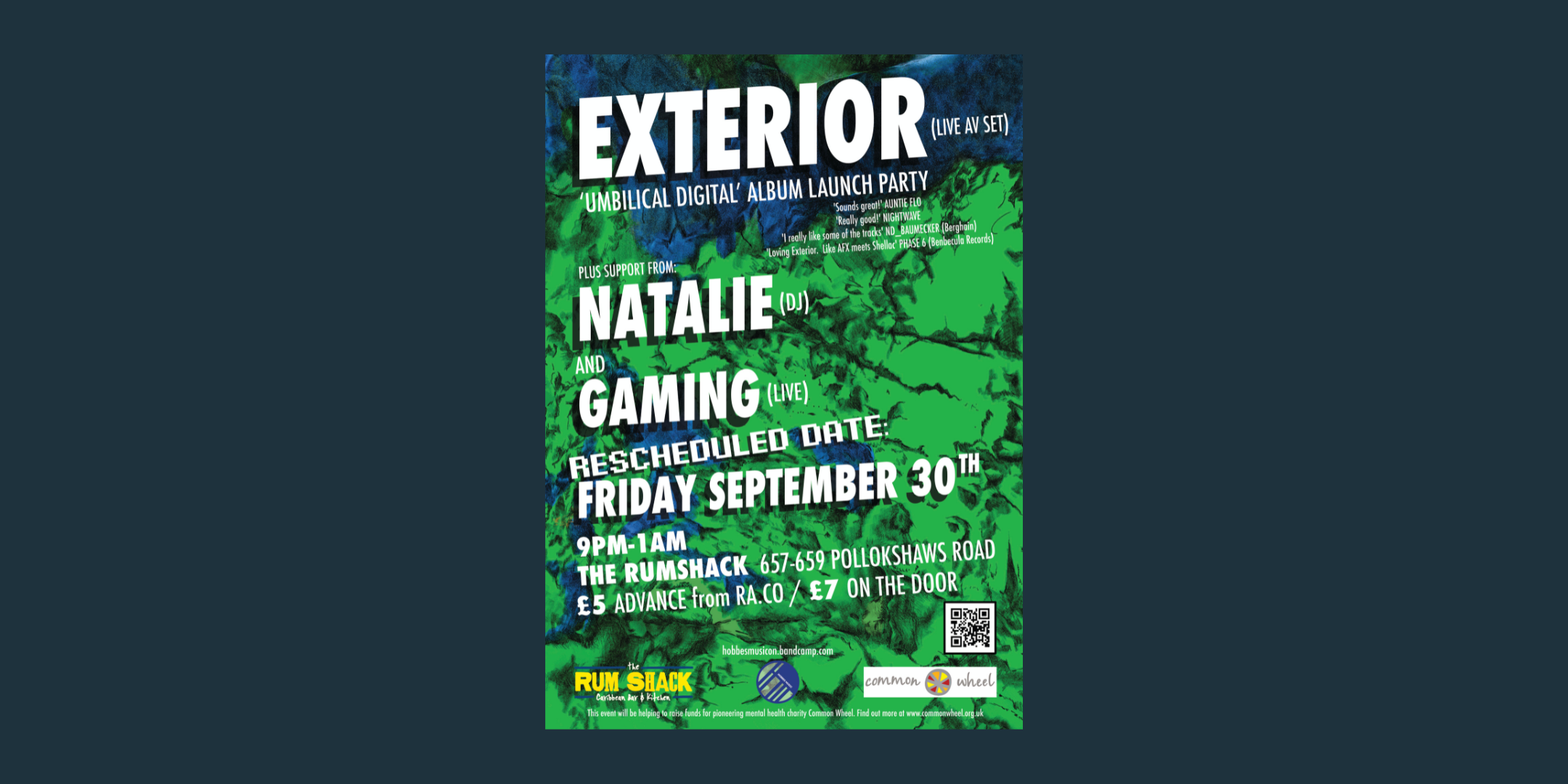 Exterior (AV Set) 'Umbilical Digital' Album Launch + Gaming + Natalie (DJ)