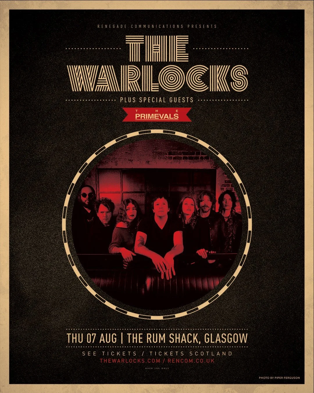 Renegade Communications presents The Warlocks + special guests The Primevals