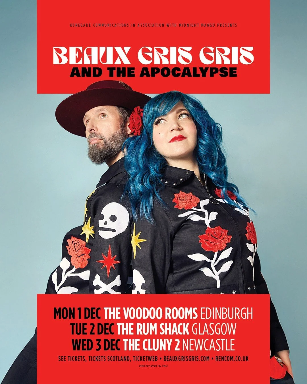 Renegade Communications presents Beaux Gris Gris & The Apocalypse
