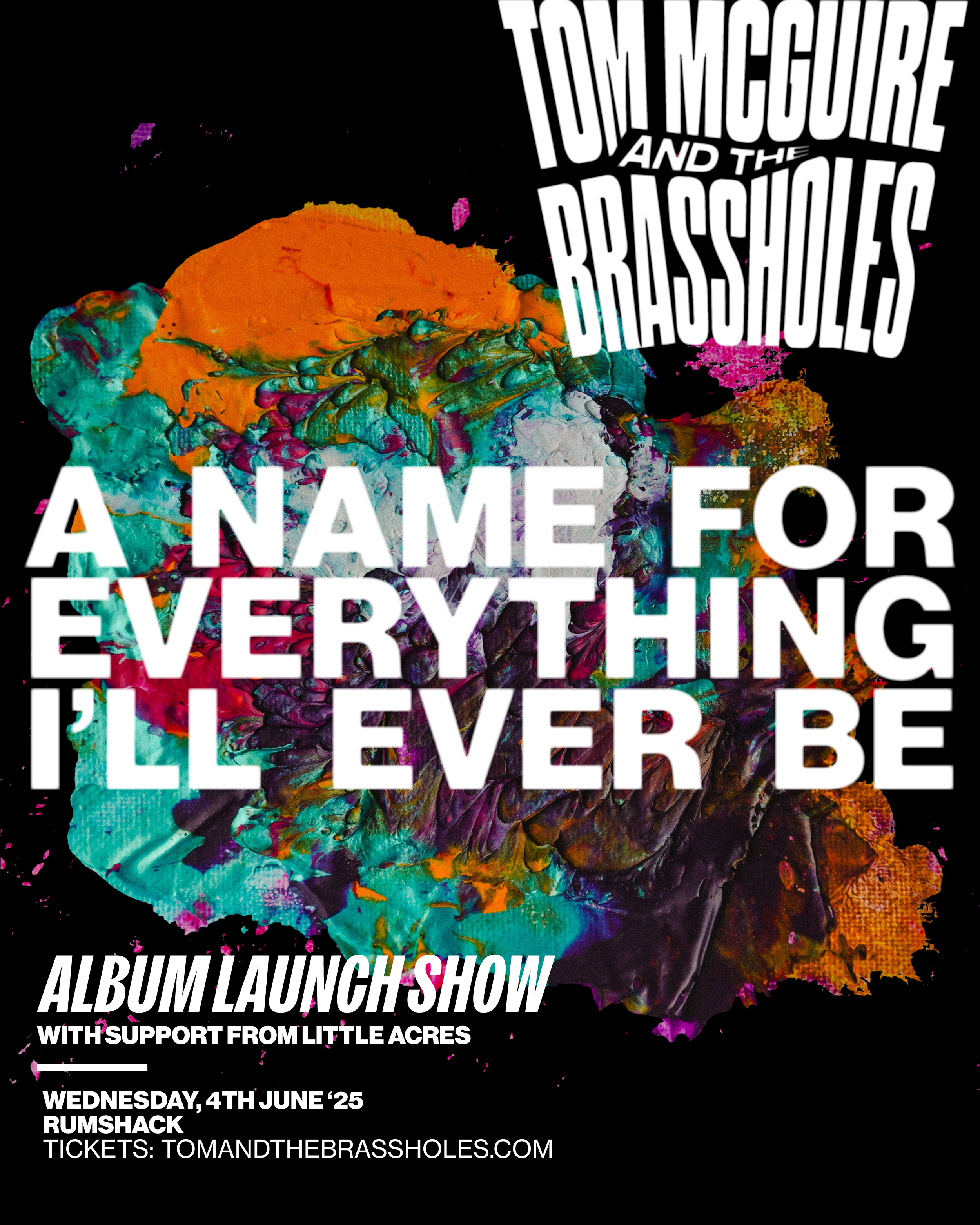 Tom McGuire &amp; The Brassholes: "A Name For Everything I'll Ever Be" Album Launch Show