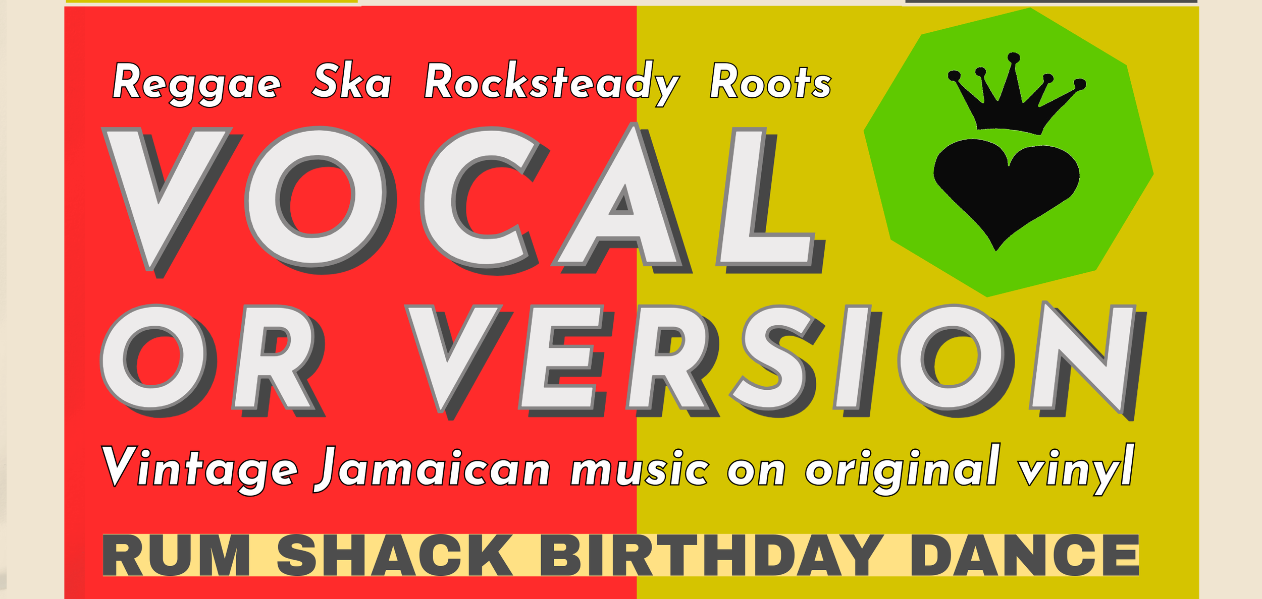 VOCAL OR VERSION REGGAE DANCE  - RUM SHACK 11th BIRTHDAY - DJ CLAUDE &amp; MR LEE