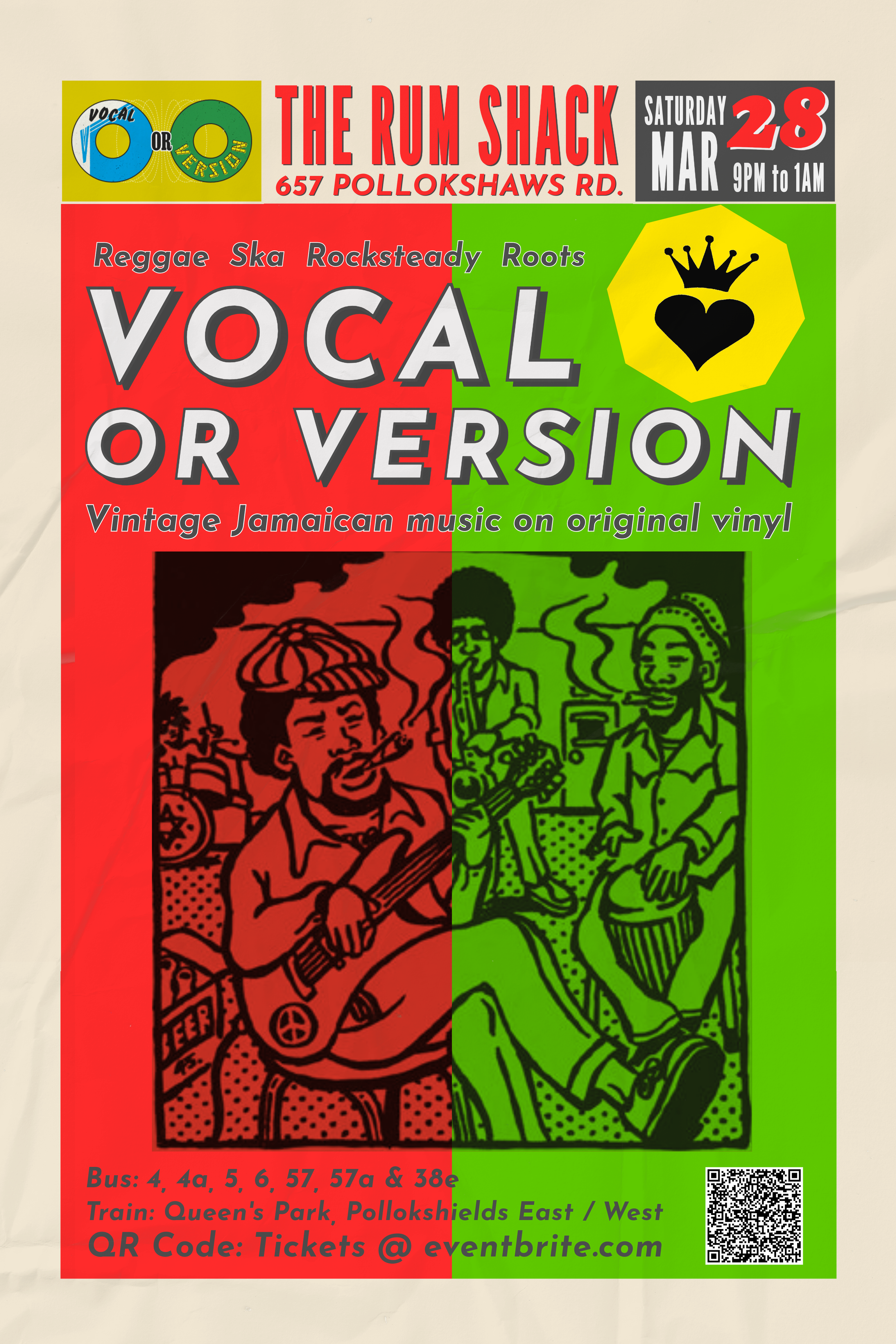 Vocal or Version reggae dance