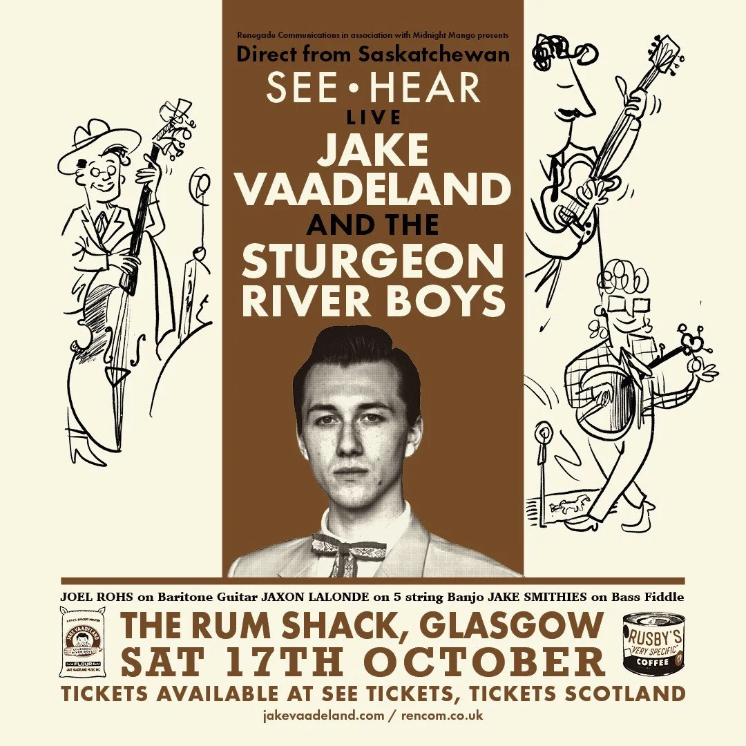 Renegade Communications presents Jake Vaadeland &amp; The Sturgeon River Boys 