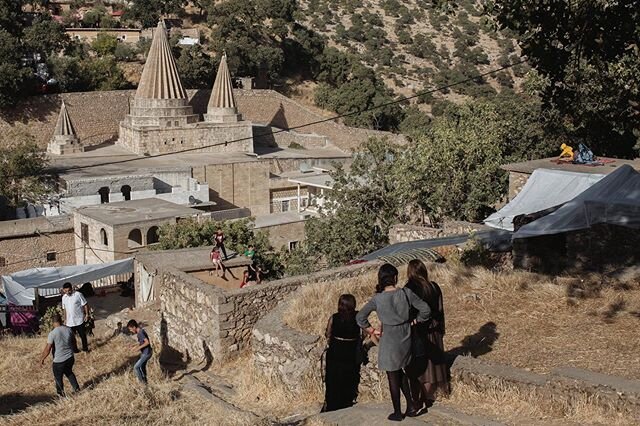 The temple complex at Lalish, Yazidism&rsquo;s holiest site, as pilgrims gathered to celebrate the Feast of Assembly back in October. Shot to accompany my just-published piece on the community&rsquo;s uncertain future in Iraq supported by the Daniel 