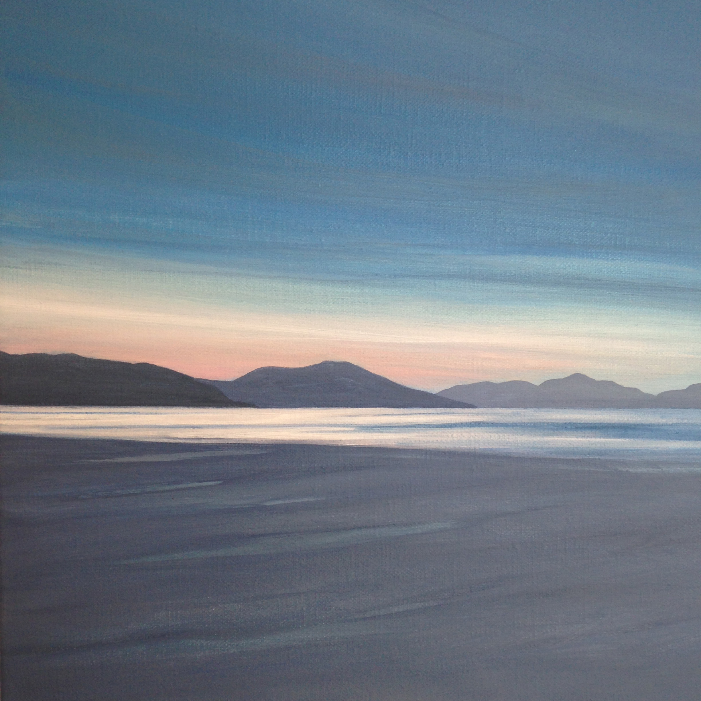 'Sapphire blanket' over Seilebost, Harris