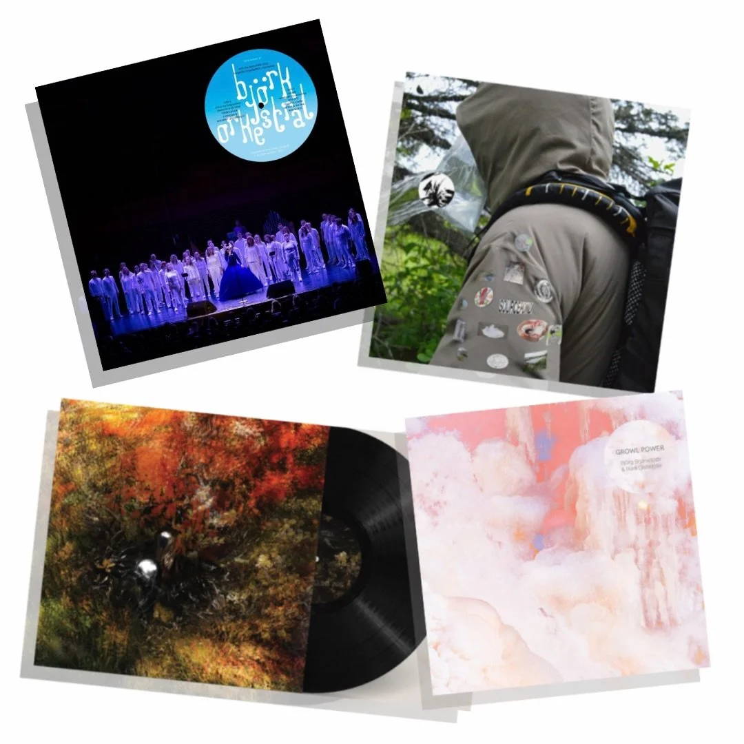 Bj&ouml;rk &amp; friends &ndash; A selection of new Icelandic music curated by Bj&ouml;rk 

1x Bj&ouml;rk Orkestral with the Hamrahl&iacute;&eth; Choir, new signed LP
1x GROWL POWER, Bj&ouml;rg Brj&aacute;nsd&oacute;ttir &amp; B&aacute;ra G&iacute;sl