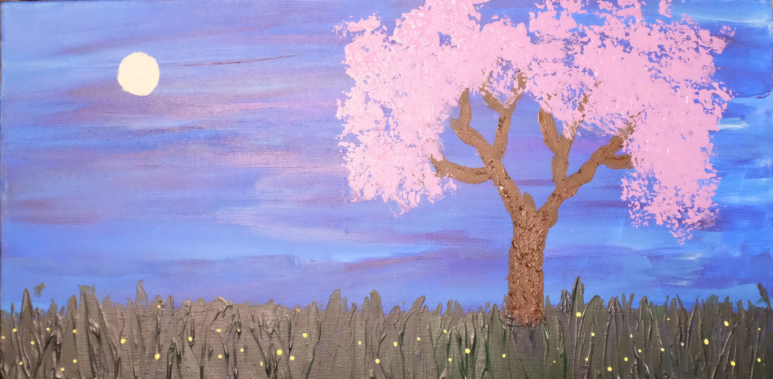 Jacaranda Tree at Night