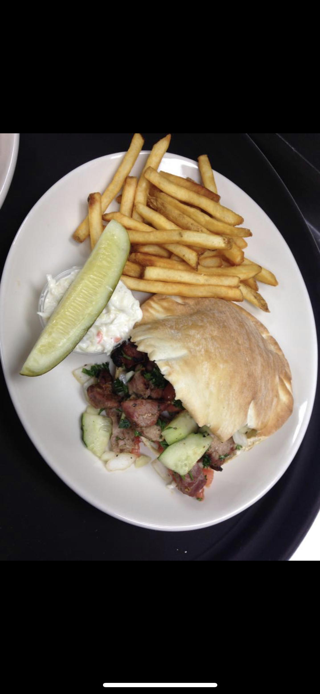 Pork Souvlaki deluxe 
