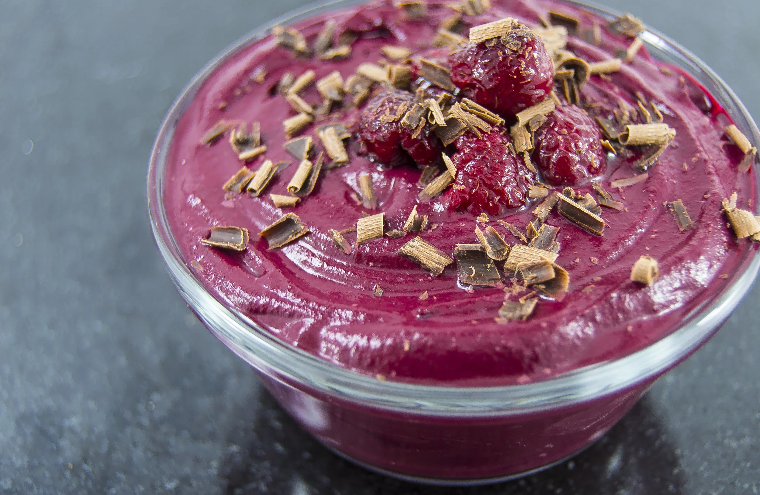 Chocolate Raspberry Pudding